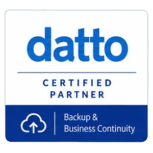 Datto partner badge for business continuity and disaster recovery