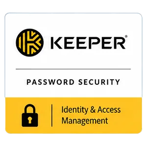 Keeper password management partner badge