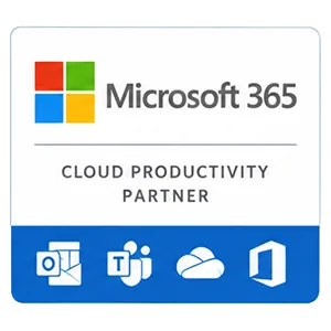 Microsoft 365 cloud productivity partner badge