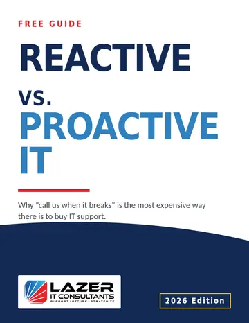 Free report cover: why reactive break-fix IT support costs more than proactive managed IT